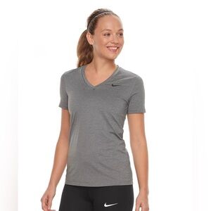 Nike women’s t-shirt. Short sleeve V-neck dry. Size large.